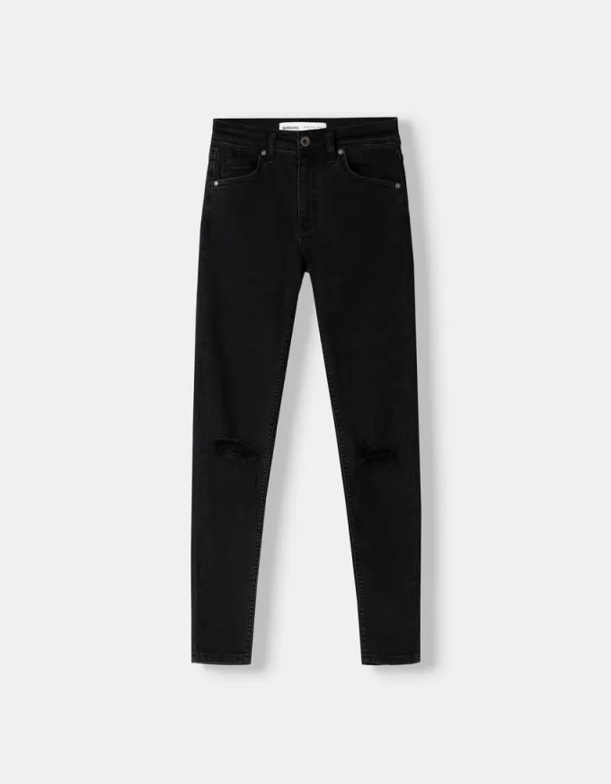 Blugi skinny cu talie joasă Blugi skinny cu talie joasă