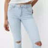 Blugi skinny cu talie joasă Blugi skinny cu talie joasă
