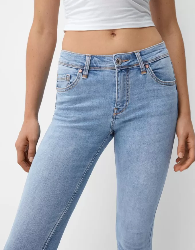 Blugi skinny cu talie joasă Blugi skinny cu talie joasă