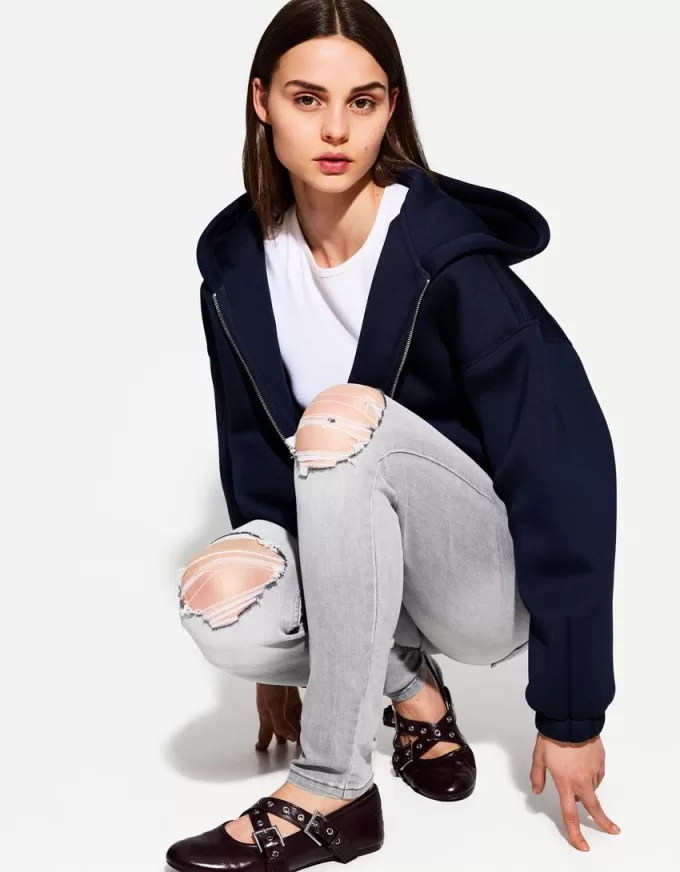 Blugi skinny cu talie joasă Blugi skinny cu talie joasă