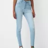 Blugi skinny cu talie super mare Blugi skinny cu talie super mare