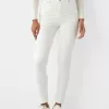 Blugi skinny cu talie super mare Blugi skinny cu talie super mare