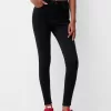 Blugi skinny cu talie super mare Blugi skinny cu talie super mare