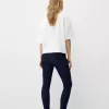 Blugi skinny cu talie super mare Blugi skinny cu talie super mare