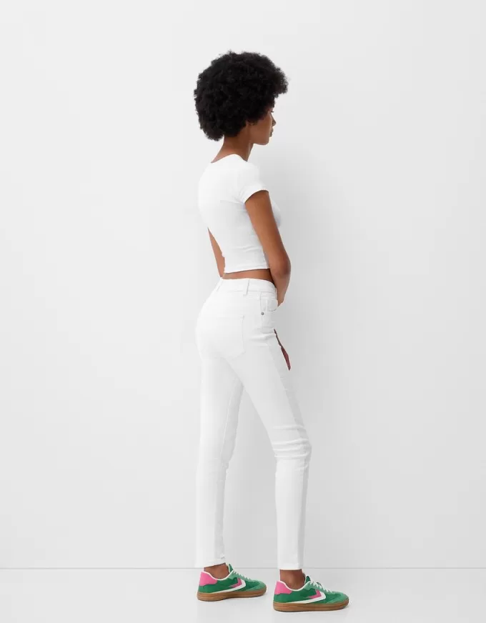 Blugi skinny cu talie super mare Blugi skinny cu talie super mare
