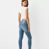 Blugi skinny cu talie super mare Blugi skinny cu talie super mare