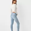 Blugi skinny cu talie super mare Blugi skinny cu talie super mare