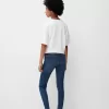 Blugi skinny cu talie super mare Blugi skinny cu talie super mare