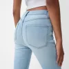 Blugi skinny cu talie super mare Blugi skinny cu talie super mare