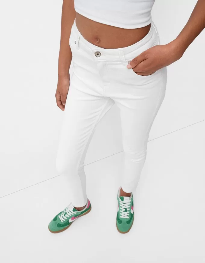 Blugi skinny cu talie super mare Blugi skinny cu talie super mare