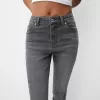 Blugi skinny cu talie super mare Blugi skinny cu talie super mare