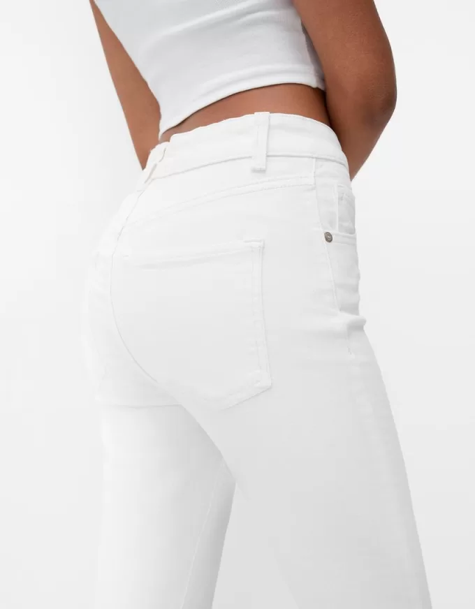 Blugi skinny cu talie super mare Blugi skinny cu talie super mare