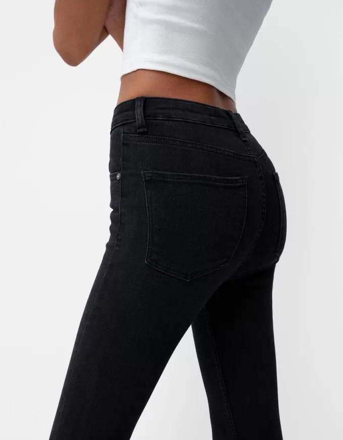 Blugi skinny cu talie super mare Blugi skinny cu talie super mare