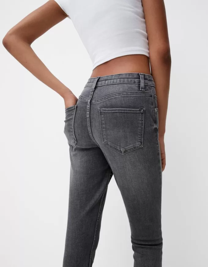 Blugi skinny cu talie super mare Blugi skinny cu talie super mare