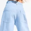 Blugi super largi cu talie completa Blugi super largi cu talie completa