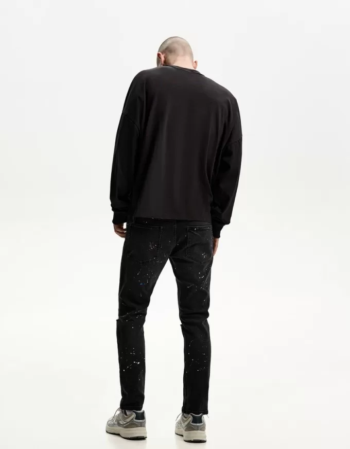 Blugi super skinny rupti Blugi super skinny rupti