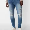 Blugi super skinny rupti Blugi super skinny rupti