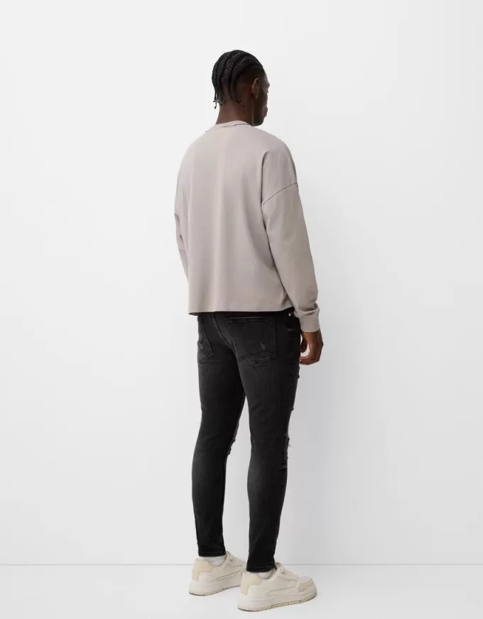 Blugi super skinny rupti Blugi super skinny rupti