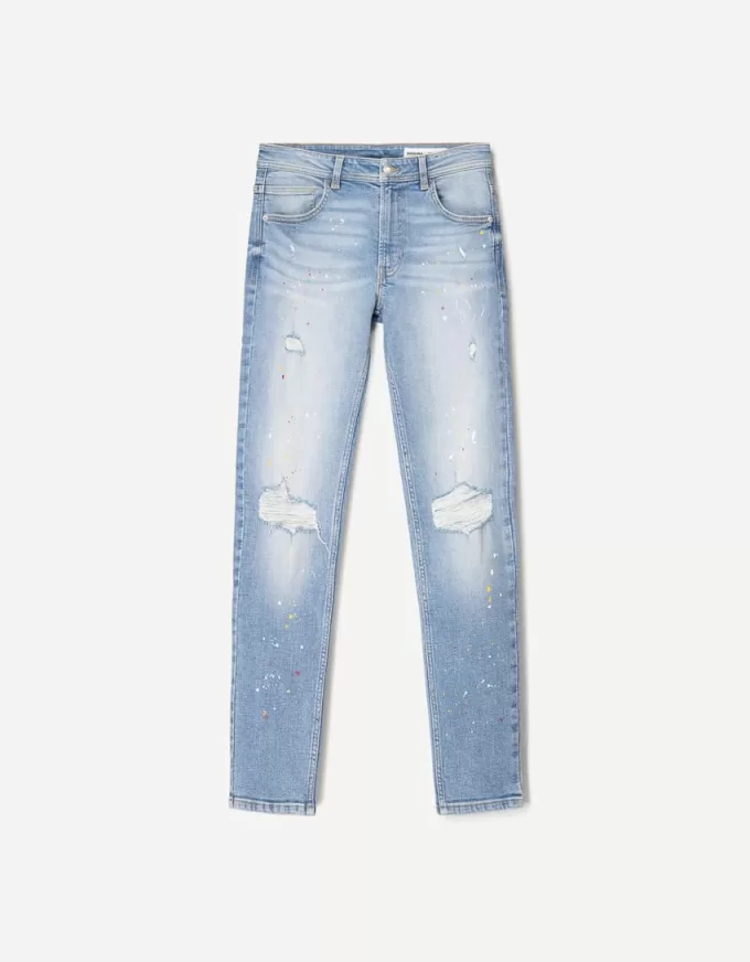 Blugi super skinny rupti Blugi super skinny rupti