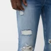 Blugi super skinny rupti Blugi super skinny rupti