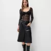 Body Disney Bambi din dantela neagra cu maneca lunga