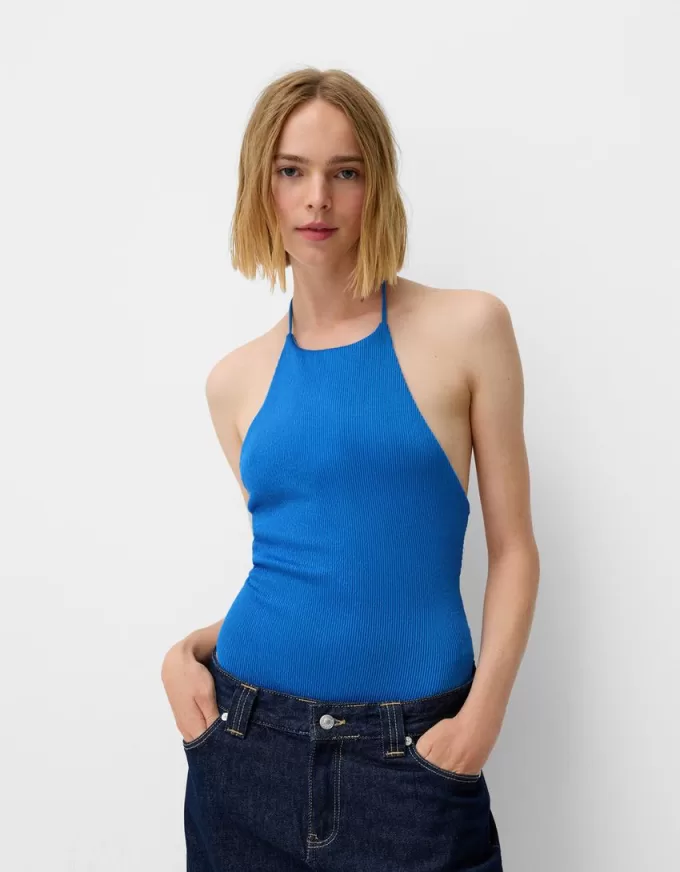 Body Halter cu spate deschis Body Halter cu spate deschis