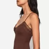 Body blond cu bretele din dantela Body blond cu bretele din dantela