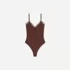 Body blond cu bretele din dantela Body blond cu bretele din dantela