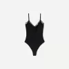 Body blond cu bretele din dantela Body blond cu bretele din dantela