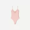 Body blond cu bretele din dantela Body blond cu bretele din dantela