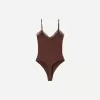 Body blond cu bretele din dantela Body blond cu bretele din dantela