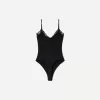Body blond cu bretele din dantela Body blond cu bretele din dantela