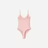 Body blond cu bretele din dantela Body blond cu bretele din dantela