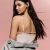 Body cu bretele drapat SERIA BERSHKA Body cu bretele drapat SERIA BERSHKA