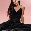 Body cu bretele drapat SERIA BERSHKA Body cu bretele drapat SERIA BERSHKA