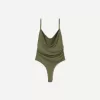 Body cu bretele drapat SERIA BERSHKA Body cu bretele drapat SERIA BERSHKA