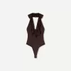 Body cu bretele drapat SERIA BERSHKA Body cu bretele drapat SERIA BERSHKA