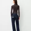 Body cu mânecă lungă și gât înalt Body cu mânecă lungă și gât înalt