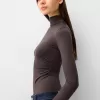 Body cu mânecă lungă și gât înalt Body cu mânecă lungă și gât înalt