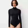 Body cu mânecă lungă și gât înalt Body cu mânecă lungă și gât înalt