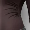 Body cu mânecă lungă și gât înalt Body cu mânecă lungă și gât înalt