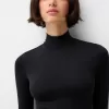Body cu mânecă lungă și gât înalt Body cu mânecă lungă și gât înalt