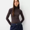 Body cu mânecă lungă și gât înalt Body cu mânecă lungă și gât înalt