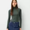 Body cu mânecă lungă și gât înalt Body cu mânecă lungă și gât înalt