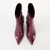 Botine artificiale cu toc de pisicuță Botine artificiale cu toc de pisicuță