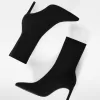Botine croite cu toc înalt Botine croite cu toc înalt