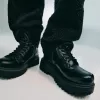 Botine cu platformă cu șireturi Botine cu platformă cu șireturi
