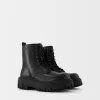 Botine cu platformă cu șireturi Botine cu platformă cu șireturi