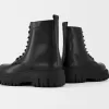 Botine cu platformă cu șireturi Botine cu platformă cu șireturi