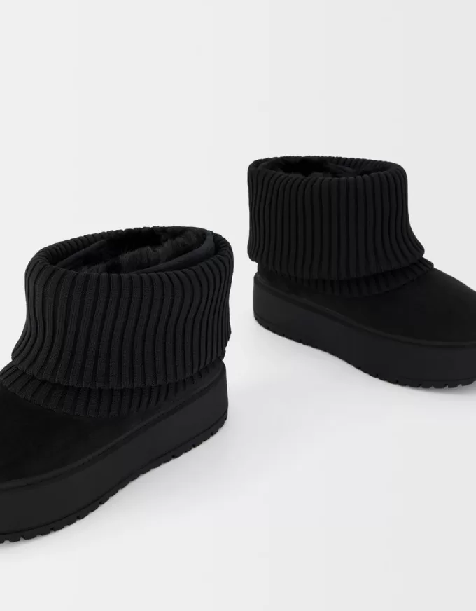 Botine cu platformă cu șosete Botine cu platformă cu șosete